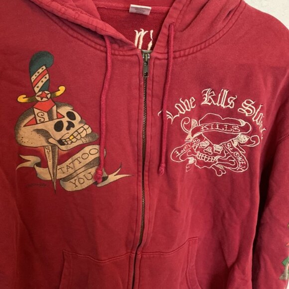 Ed Hardy women’s hoodie size XXL - Picture 2 of 7